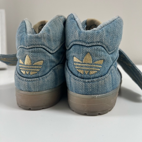 Kids adidas Originals X Jeremy Scott Denim Wings Toddler Shoes Size 8 U.S. - Picture 7 of 11